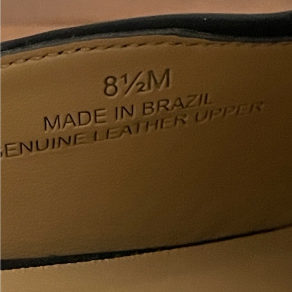 Talbots Black Leather Mule Loafers with Tassels - Picture 7 of 8